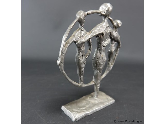 Zilvertinnen sculptuur - afbeelding 2 van  5