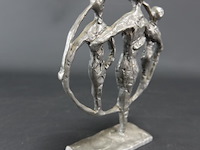 Zilvertinnen sculptuur - afbeelding 2 van  5
