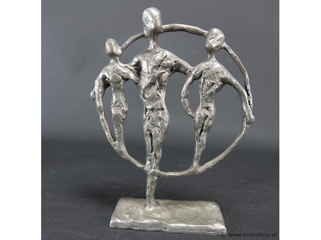 Zilvertinnen sculptuur - afbeelding 3 van  5