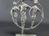 Zilvertinnen sculptuur - afbeelding 3 van  5