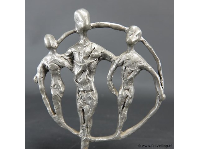 Zilvertinnen sculptuur - afbeelding 4 van  5