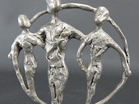 Zilvertinnen sculptuur - afbeelding 4 van  5