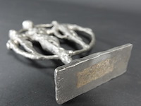 Zilvertinnen sculptuur - afbeelding 5 van  5