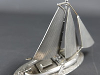 Zilvertinnen zeilboot - afbeelding 4 van  5