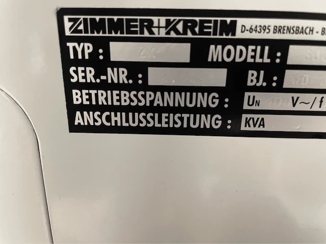 Zimmer+kreim zk600/1 draadvonk- en erodeermachine - afbeelding 6 van  14