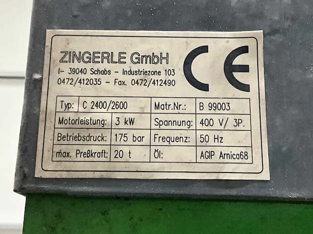 Zingerle c 2400/2600 afvalpers - afbeelding 10 van  18