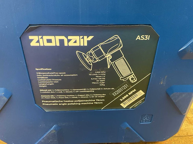 Zionair as31 haakse polijstmachine set - afbeelding 4 van  5