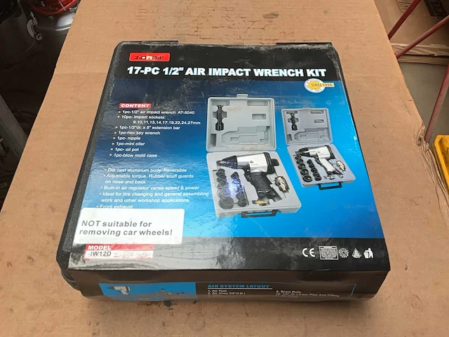 Zionair iw12d air impact wrench kit - afbeelding 2 van  3