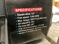 Zionair pneumatische slagmoersleutel kit - afbeelding 4 van  5