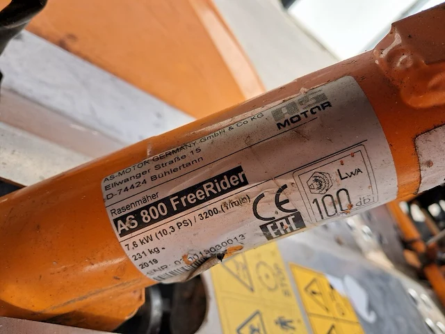 Zitmaaier as motor, as 800 freerider, bouwjaar 2019 - afbeelding 15 van  23