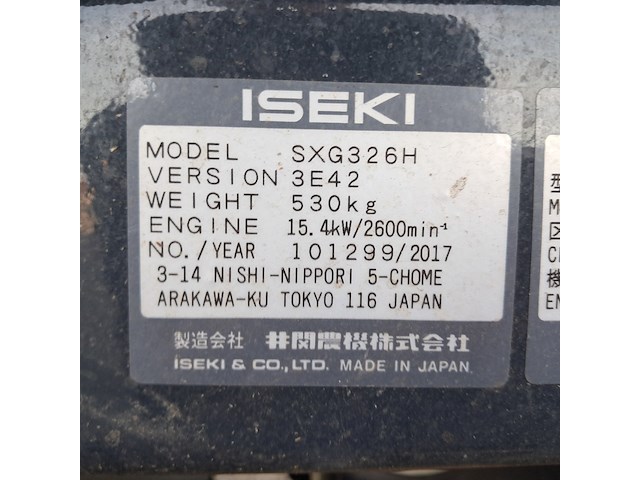 Zitmaaier, iseki, sgx326 - afbeelding 6 van  52