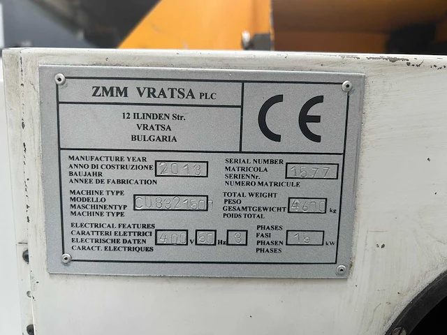 Zmm cu832, 830x1500mm universal lathes - afbeelding 3 van  23