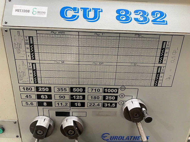 Zmm cu832, 830x1500mm universal lathes - afbeelding 10 van  23