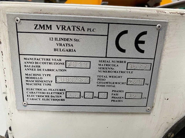 Zmm cu832, 830x1500mm universal lathes - afbeelding 13 van  23