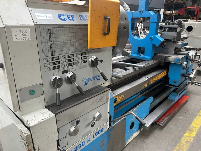 Zmm cu832, 830x1500mm universal lathes - afbeelding 22 van  23