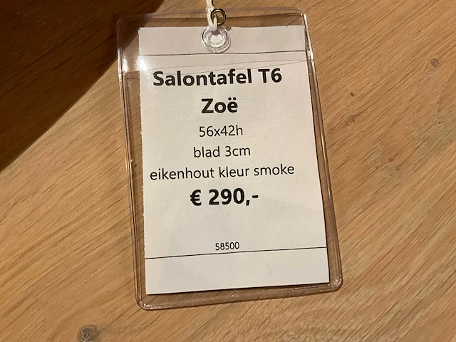 Zoe t6 eiken salontafel - afbeelding 5 van  5
