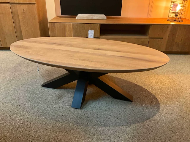 Zoelo ovale eiken salontafel - afbeelding 1 van  6