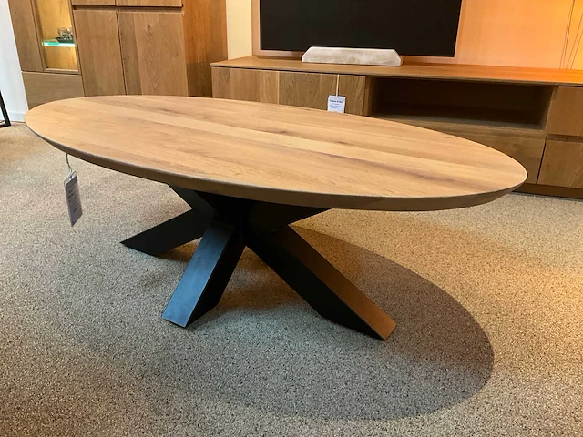 Zoelo ovale eiken salontafel - afbeelding 3 van  6