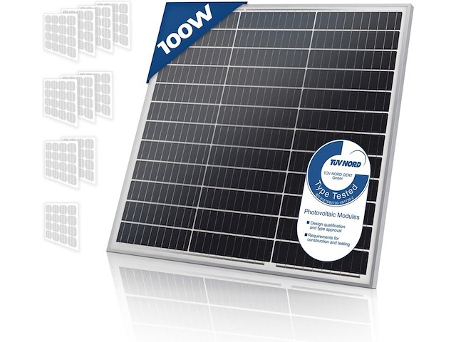 Zonnepaneel 100w - afbeelding 1 van  7