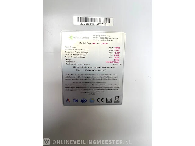 Zonnepanelen - zonne eiland voor o.a. boot, caravan of camper solartronics, 1500w - afbeelding 5 van  10