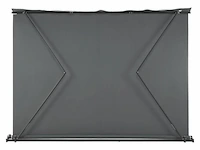 Zonnescherm / luifel - 300 x 250 cm - donkergrijs - incl. bevestigingsmaterialen - afbeelding 2 van  15
