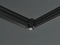 Zonnescherm / luifel - 300 x 250 cm - donkergrijs - incl. bevestigingsmaterialen - afbeelding 4 van  15