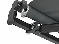 Zonnescherm / luifel - 300 x 250 cm - donkergrijs - incl. bevestigingsmaterialen - afbeelding 5 van  15