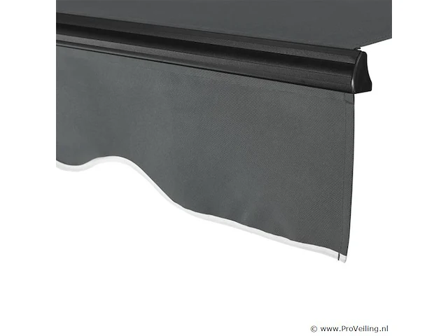 Zonnescherm / luifel - 300 x 250 cm - donkergrijs - incl. bevestigingsmaterialen - afbeelding 7 van  15