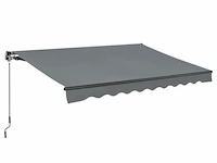 Zonnescherm / luifel - 300 x 250 cm - donkergrijs - incl. bevestigingsmaterialen - afbeelding 1 van  15