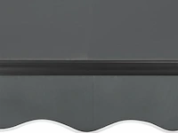 Zonnescherm / luifel - 300 x 250 cm - donkergrijs - incl. bevestigingsmaterialen - afbeelding 9 van  15