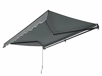 Zonnescherm / luifel - 300 x 250 cm - donkergrijs - incl. bevestigingsmaterialen - afbeelding 14 van  15