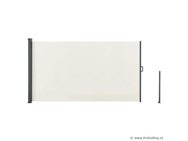 Zonnescherm / windscherm dubai - 500 x 160 cm - beige - afbeelding 6 van  8