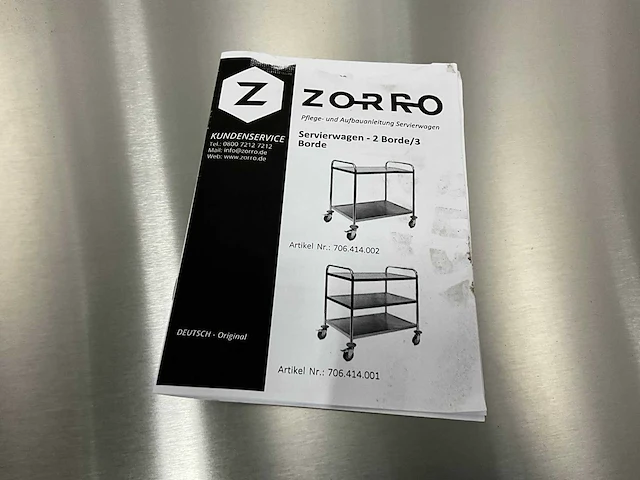 Zorro - serveerwagen - afbeelding 6 van  6