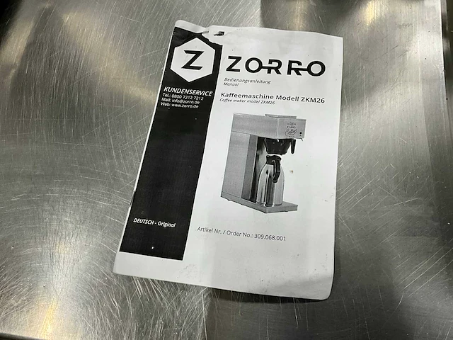Zorro zkm 26 koffiemachine met thermoskan - afbeelding 6 van  7