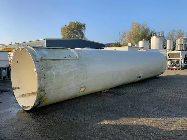 Zout silo rvs tank met schroef - afbeelding 2 van  9