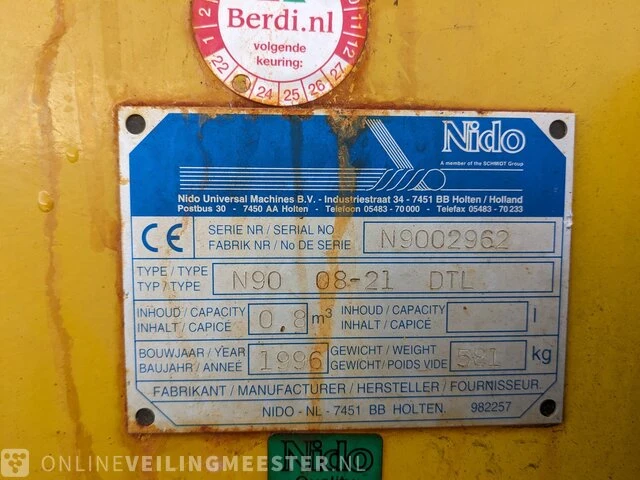 Zoutstrooier nido, n90 08-21 dtl, bouwjaar 1996 - afbeelding 25 van  26