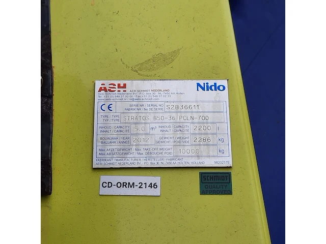 Zoutstrooier, nido, stratos b50-36 pcln-700, cd-orm-2146, 2012 - afbeelding 15 van  22