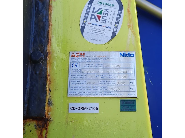 Zoutstrooier, nido, stratos b60c-30 pcln-700 cs, cd-orm-2106, 2012 - afbeelding 18 van  25
