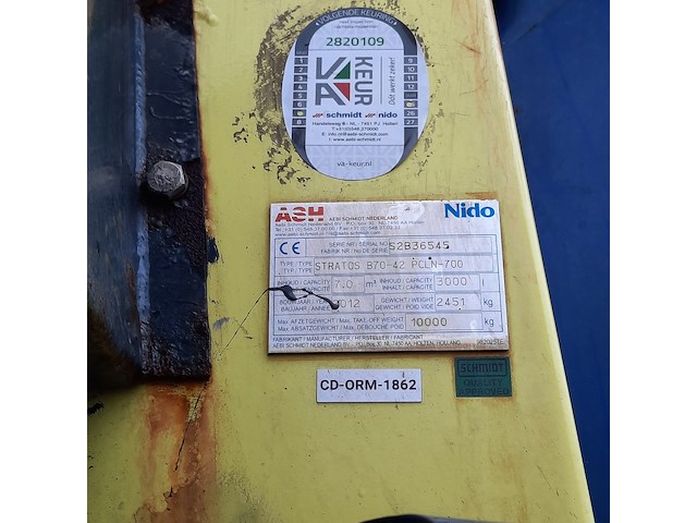 Zoutstrooier, nido, stratos b70-42 pcln-700, cd-orm-1862, 2012 - afbeelding 17 van  17