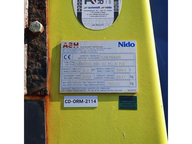 Zoutstrooier, nido, stratos b70-42 pcln-700, cd-orm-2114, 2012 - afbeelding 14 van  21
