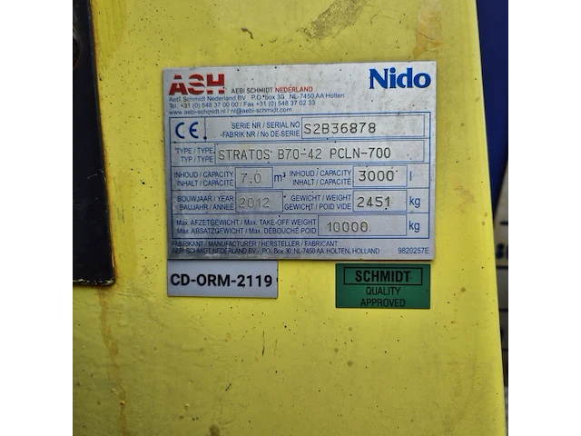 Zoutstrooier, nido, stratos b70-42 pcln-700, cd-orm-2119, 2012 - afbeelding 4 van  12