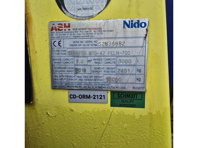 Zoutstrooier, nido, stratos b70-42 pcln-700, cd-orm-2121, 2012 - afbeelding 4 van  12