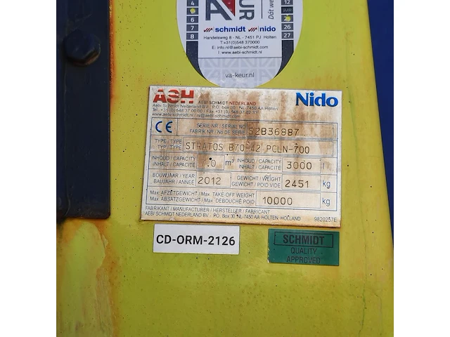 Zoutstrooier, nido, stratos b70-42 pcln-700, cd-orm-2126, 2012 - afbeelding 13 van  20