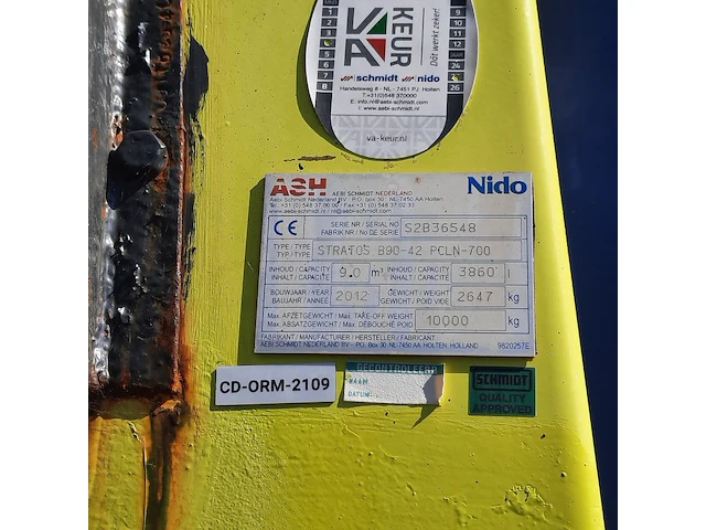 Zoutstrooier, nido, stratos b90-42 pcln-700, cd-orm-2109, 2012 - afbeelding 16 van  23