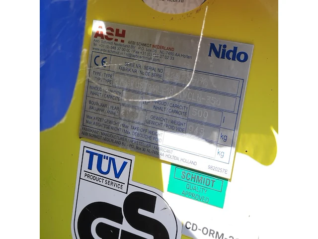 Zoutstrooier op aanhanger, nido, stratos b11l-18 awcln-350, cd-orm-2125, 2012 - afbeelding 13 van  21