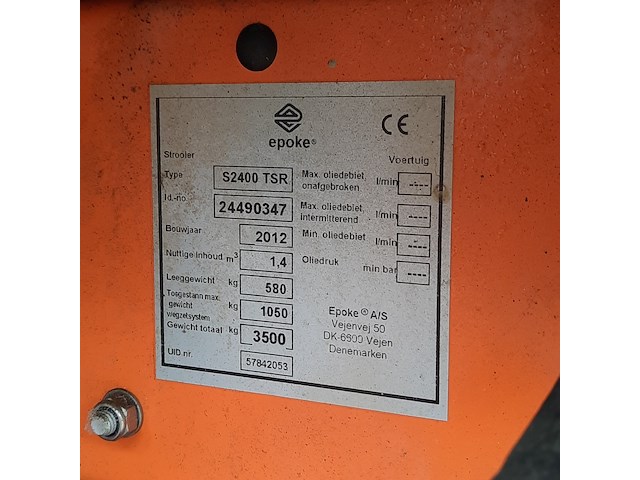 Zoutstrooier op aanhanger, schuitemaker, epoke igloo s2400-1400 lbo, cd-orm-4206, 2012 - afbeelding 12 van  16