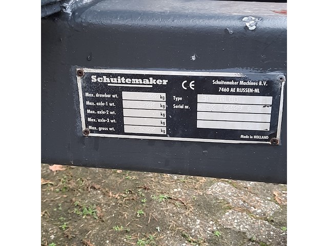 Zoutstrooier op aanhanger, schuitemaker, s2400 tsr epoke igloo s wmig-2400r-1400, cd-orm-2049, 2012 - afbeelding 7 van  19