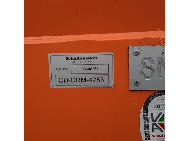 Zoutstrooier op aanhanger , schuitemaker, sw3800 epoke sirius ast 3,5m2, cd-orm-4253, 2011 - afbeelding 17 van  17