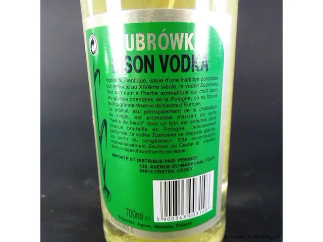 Zubrowka wodka - afbeelding 4 van  5