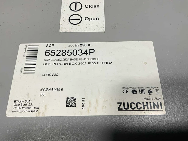Zucchini stroom aftakkingskast 250a (3x) - afbeelding 5 van  5